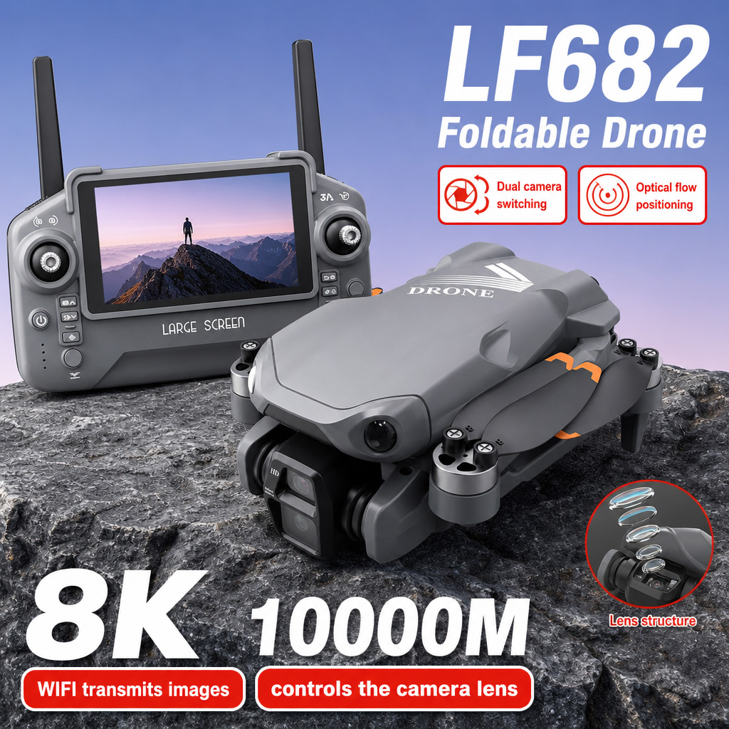 Rc Helicopter Mini - Foto Udara Drone LF682 8K HD