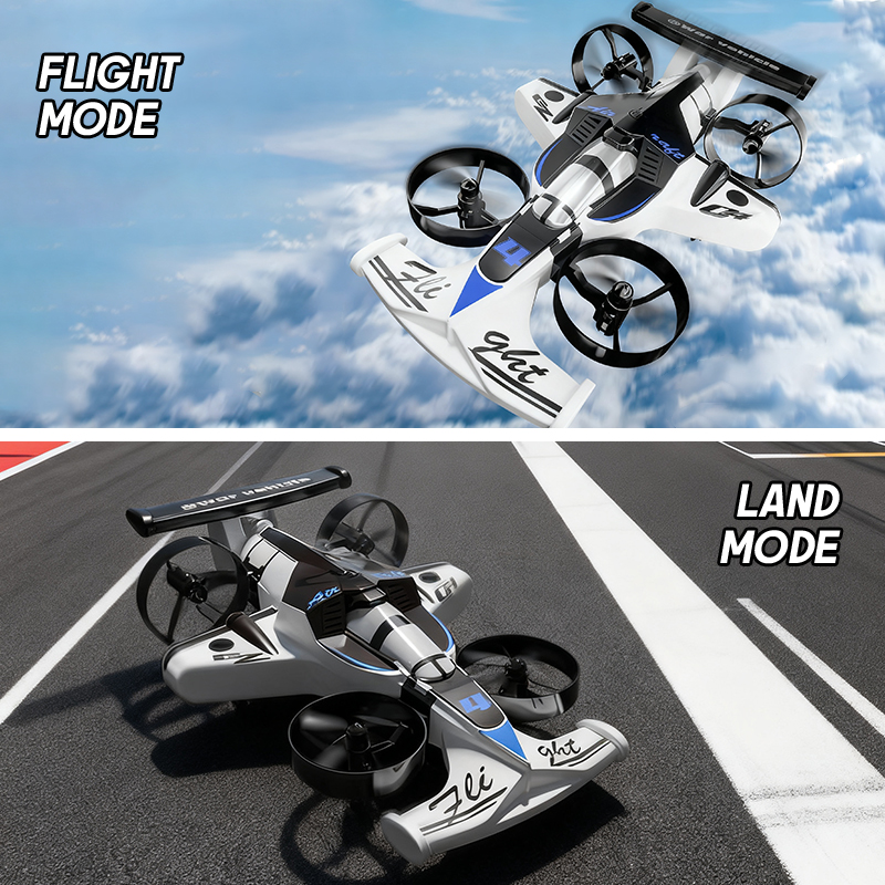 Rc Helicopter Mini - Mobil Terbang Mini Drone 2in1 Udara-Tanah