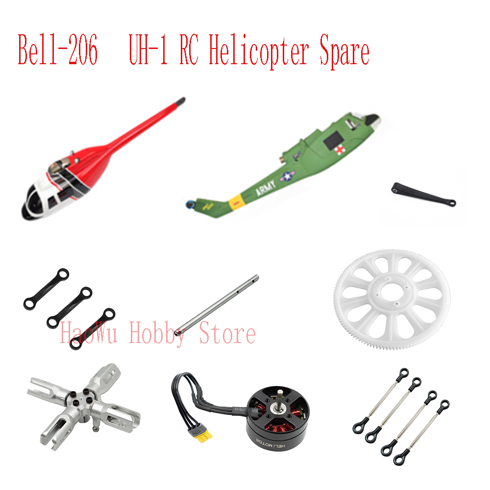Flywing bell206 UH1 Bell-206 U - Rc Helicopter Coaxial ulasan dan harga